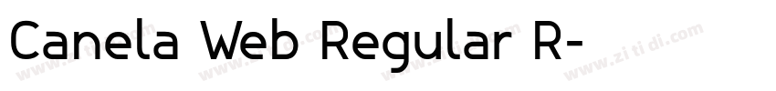 Canela Web Regular R字体转换